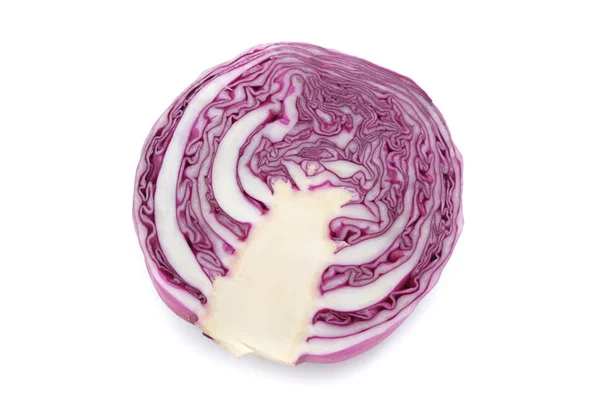 Purple cabbage on white background — Stock Photo, Image