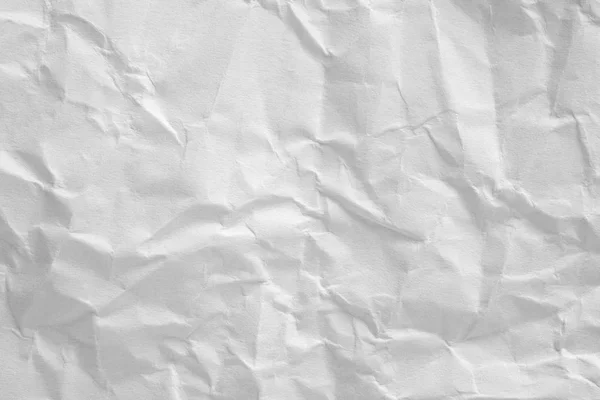 Crumpled white paper background texture — Stock Photo, Image