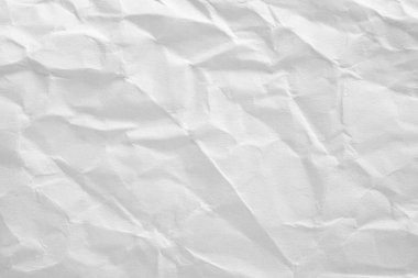Buruşmuş beyaz kağıt arkaplan dokusu