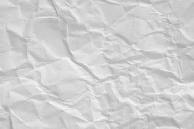 Buruşmuş beyaz kağıt arkaplan dokusu