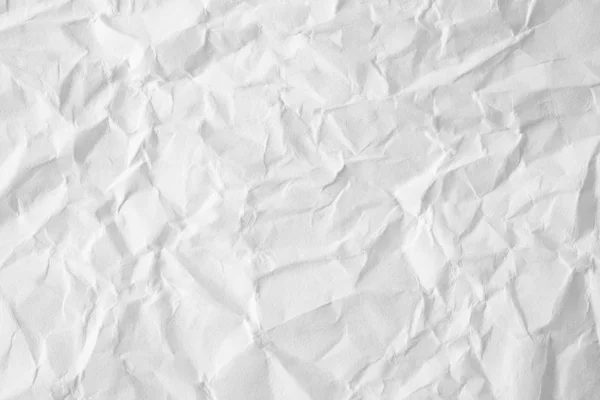 Crumpled white paper background texture — Stock Photo, Image