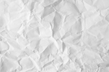 Buruşmuş beyaz kağıt arkaplan dokusu