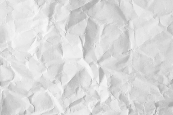 Crumpled white paper background texture — Stock Photo, Image