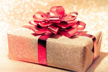 hediye kutusu için Noel ve mutlu yeni yıl filtre efekti ile ret