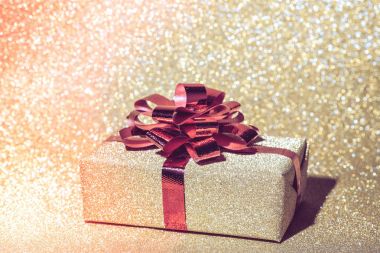 hediye kutusu için Noel ve mutlu yeni yıl filtre efekti ile ret