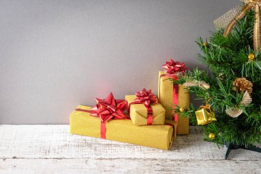 hediye kutusu için Noel ve mutlu yeni yıl filtre efekti ile ret