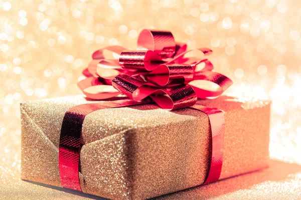 선물 상자 크리스마스와 필터 효과 함께 새 해 복 많이 받으세요에 대 한 ret — 스톡 사진