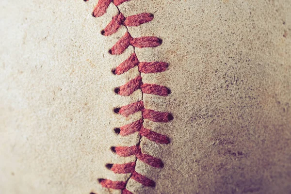 Old Baseball on wood background with filter effect retro vintage — Stock Photo, Image