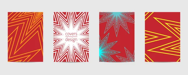 Minimal covers set. Poster template geometric design. Abstract  Backgroung Eps10 vector — Stock Vector