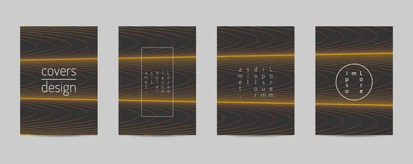 Copertine minime impostate. Modello poster design geometrico. Vettore astratto di Backgroung Eps10 — Vettoriale Stock