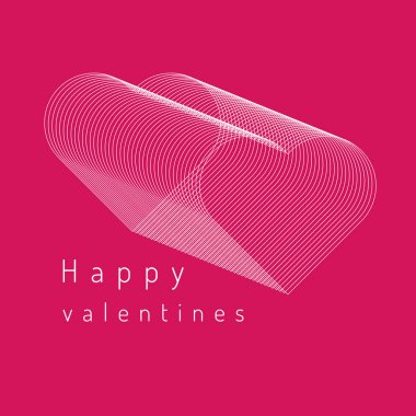 geometrik şekiller Sevgililer günü arka şablonları için tebrik kartları, afiş, illüstrasyon kalp ile vektör.