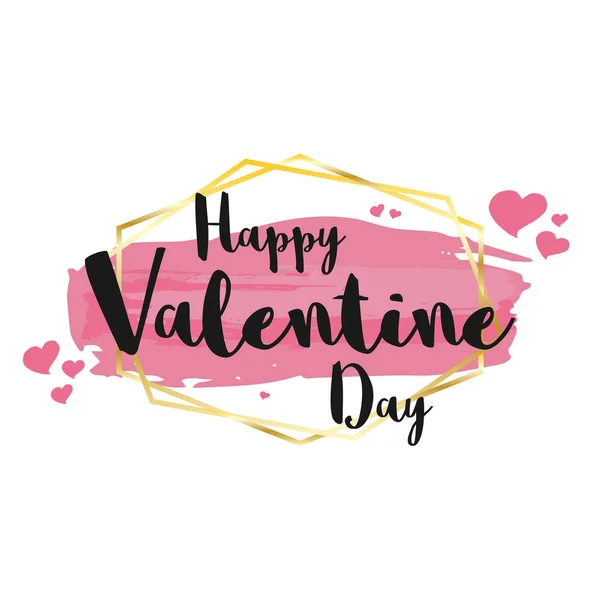 Formas geométricas Valentine Day fundos modelos para cartões de saudação, banners, ilustração vetorial com coração . — Vetor de Stock