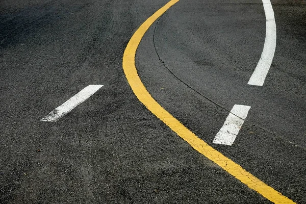 Línea de textura de fondo en camino de asfalto — Foto de Stock