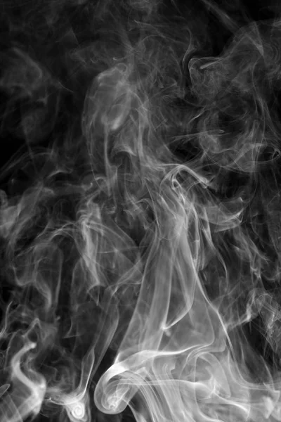 Absztrakt háttér füst görbék és a hullám-fekete háttér — Stock Fotó