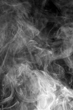 arka plan duman eğrileri ve dalga siyah arka plan üzerinde  