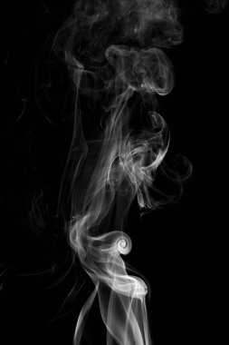 arka plan duman eğrileri ve dalga siyah arka plan üzerinde  