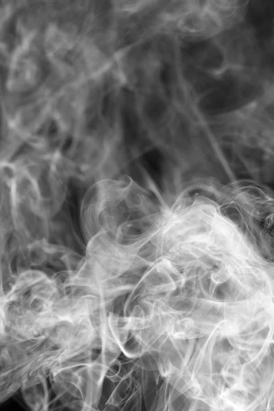Abstract background smoke curves and wave on black background — Stock Photo, Image