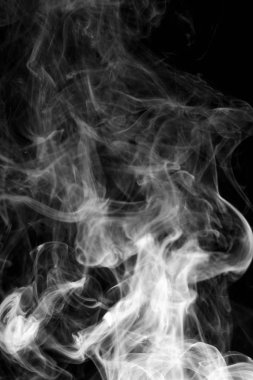 arka plan duman eğrileri ve dalga siyah arka plan üzerinde  