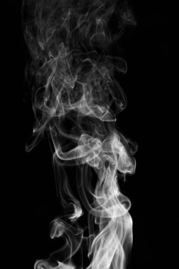 arka plan duman eğrileri ve dalga siyah arka plan üzerinde  