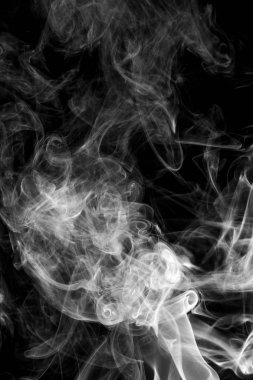 arka plan duman eğrileri ve dalga siyah arka plan üzerinde  