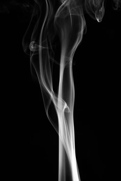 Abstrakt bakgrund rök kurvor och våg på svart bakgrund — Stockfoto
