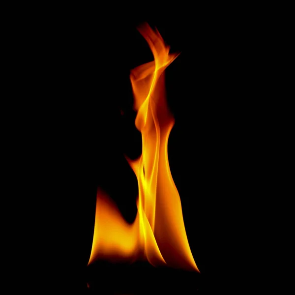 Very hot fire abstract background. fire on the black background. — Stock Photo, Image