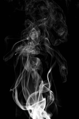arka plan duman eğrileri ve dalga siyah arka plan üzerinde  
