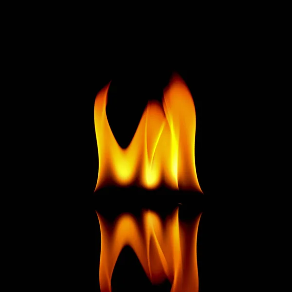 Very hot fire abstract background. fire on the black background. — Stock Photo, Image