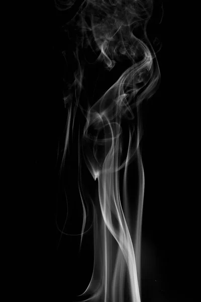 Abstract background smoke curves and wave on black background — Stock Photo, Image