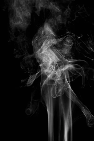 Абстрактні криві диму на фоні і хвиля на чорному фоні — стокове фото