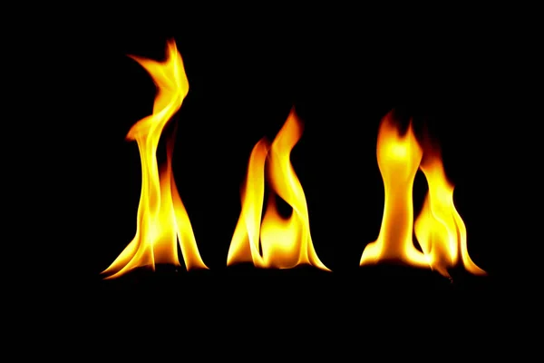 Very hot fire abstract background. fire on the black background. — Stock Photo, Image