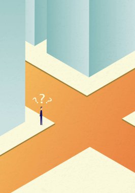  kavşak vektör iş finance.two işadamı kafası karışık. Eps10 vektör çizim, sembol büyüme, Ekonomi, yatırım, teknoloji, liderlik, başarılı vizyon ve fikir kavramı, en az