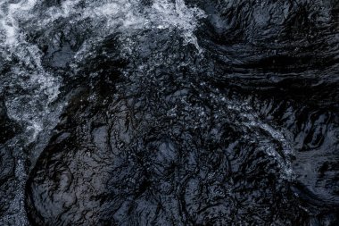 Koyu mavi şelale dalga su arka plan doku soyut