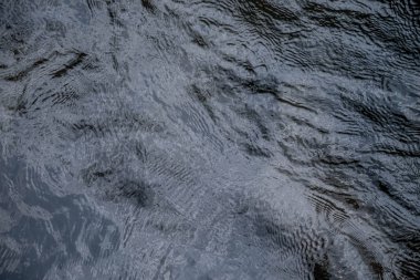 Koyu mavi şelale dalga su arka plan doku soyut