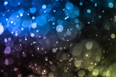 Bokeh 'te noel arkaplanı deseni soyut ışık parıldayan yıldızlar. simli klasik ışık arkaplanı