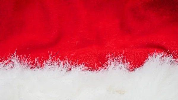 Tela roja y blanca fondo de Navidad, tela roja y suave wh —  Fotos de Stock