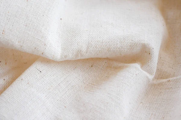 White calico fabric cloth background texture — Stock Photo, Image