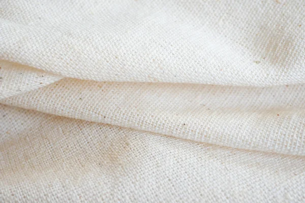 White calico fabric cloth background texture — Stock Photo, Image