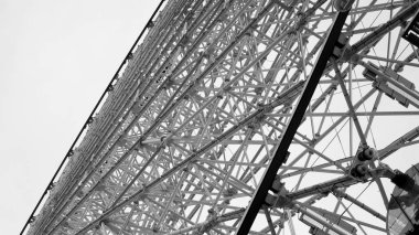 Arka plan mimarisi hatları. modern mimari detay