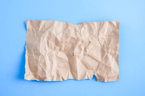 Achtergrond Oude Bruin Verfrommeld Papier Textuur — Stockfoto