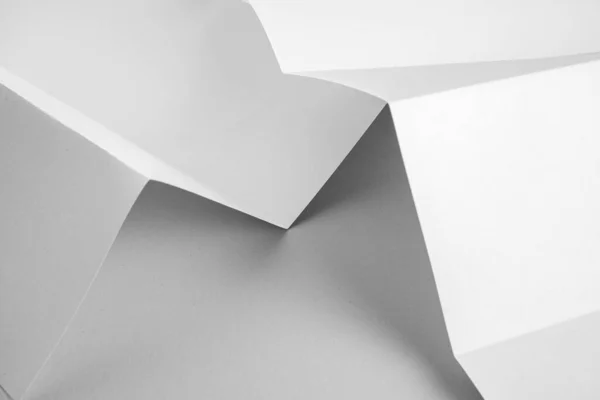 Składane Białe Arkusze Papieru Tekstury Tła Dla Projektu — Zdjęcie stockowe