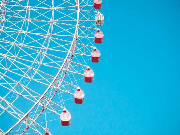 Ferris Wheel Blue Sky Background — Stock Photo, Image