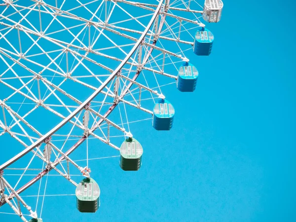 Ferris Wheel Blue Sky Background — Stock Photo, Image