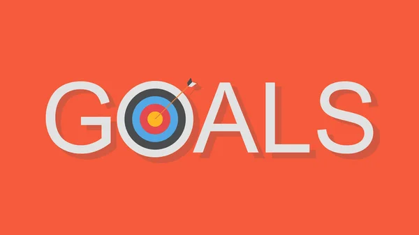 Business Goals Achievement Concept Vector Illustration — Stock Vector