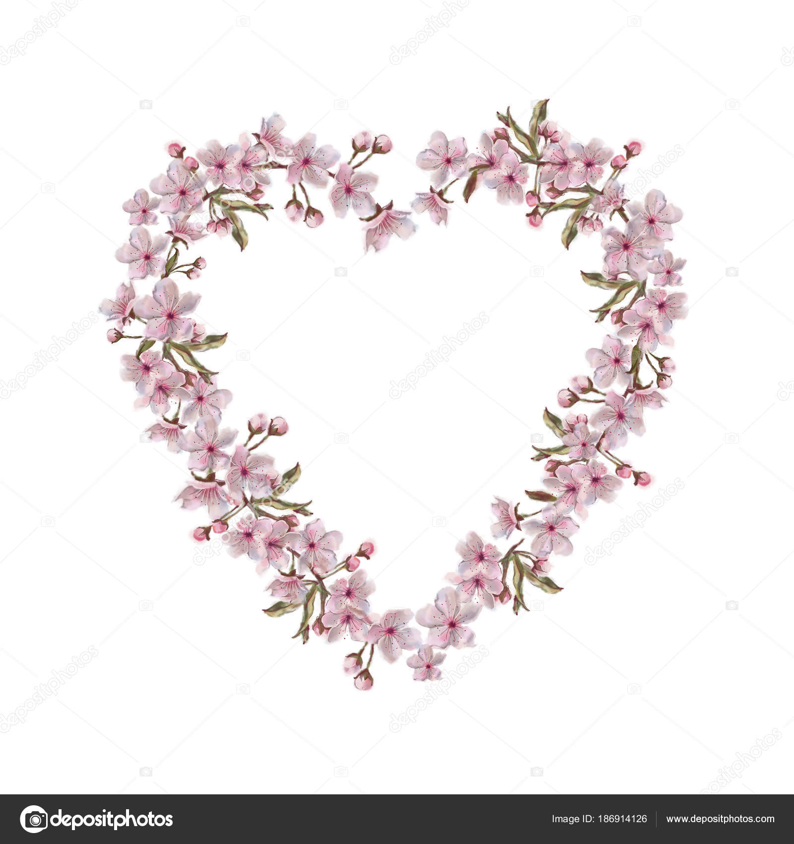 Pink heart shaped paper on white and pink floral textile photo