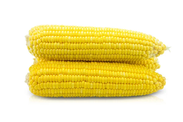 Sweet corn on white — Stock Photo, Image