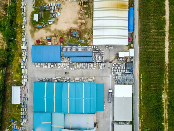 Arial weergave van fabriek — Stockfoto