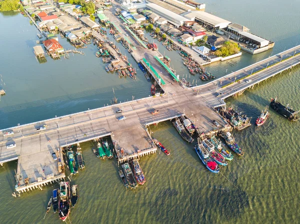 Coastal bridge in Chonburi — Stock Photo, Image