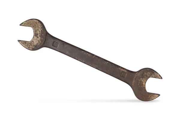 Old and dirty spanner — Stock Photo, Image