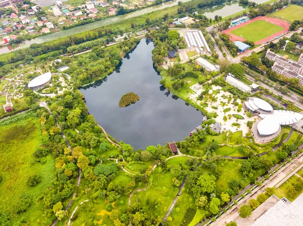 Aerial view of Sireeruckhachati Nature Learning Park — Stock Photo, Image